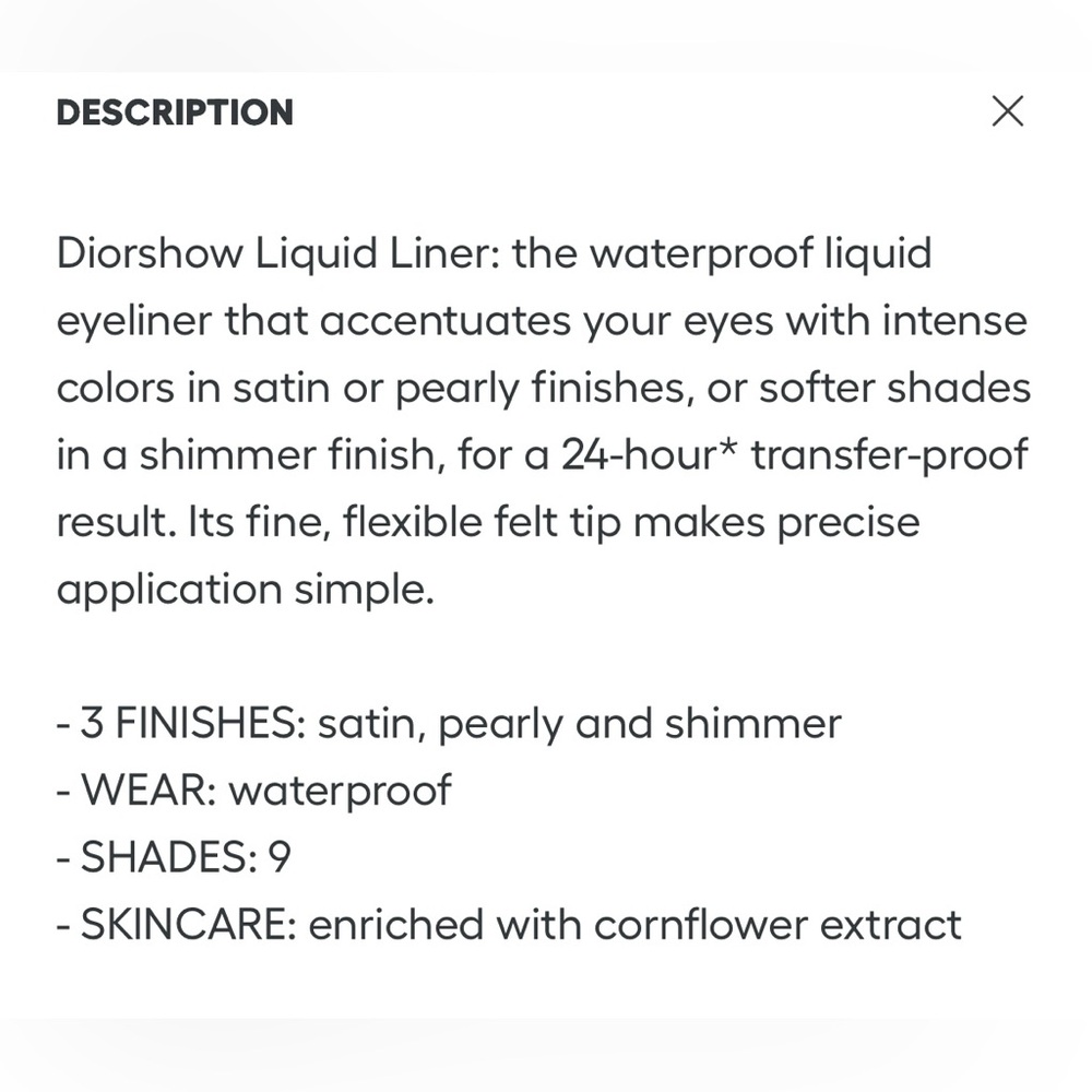 🌸New Dior Diorshow Waterproof Liquid Eyeliner #181 “Satin Indigo”🌸 - Picture 5 of 10